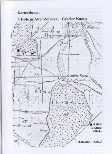Auszug aus dem Ur-Katasteramt Büren 1828/29 Auszug aus dem Ur-Katasteramt Büren 1828/29